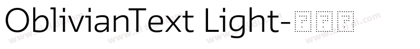 OblivianText Light字体转换